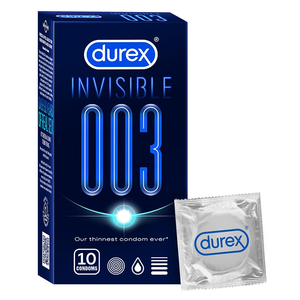 Durex Invisible 003 ultra thin mint condom box