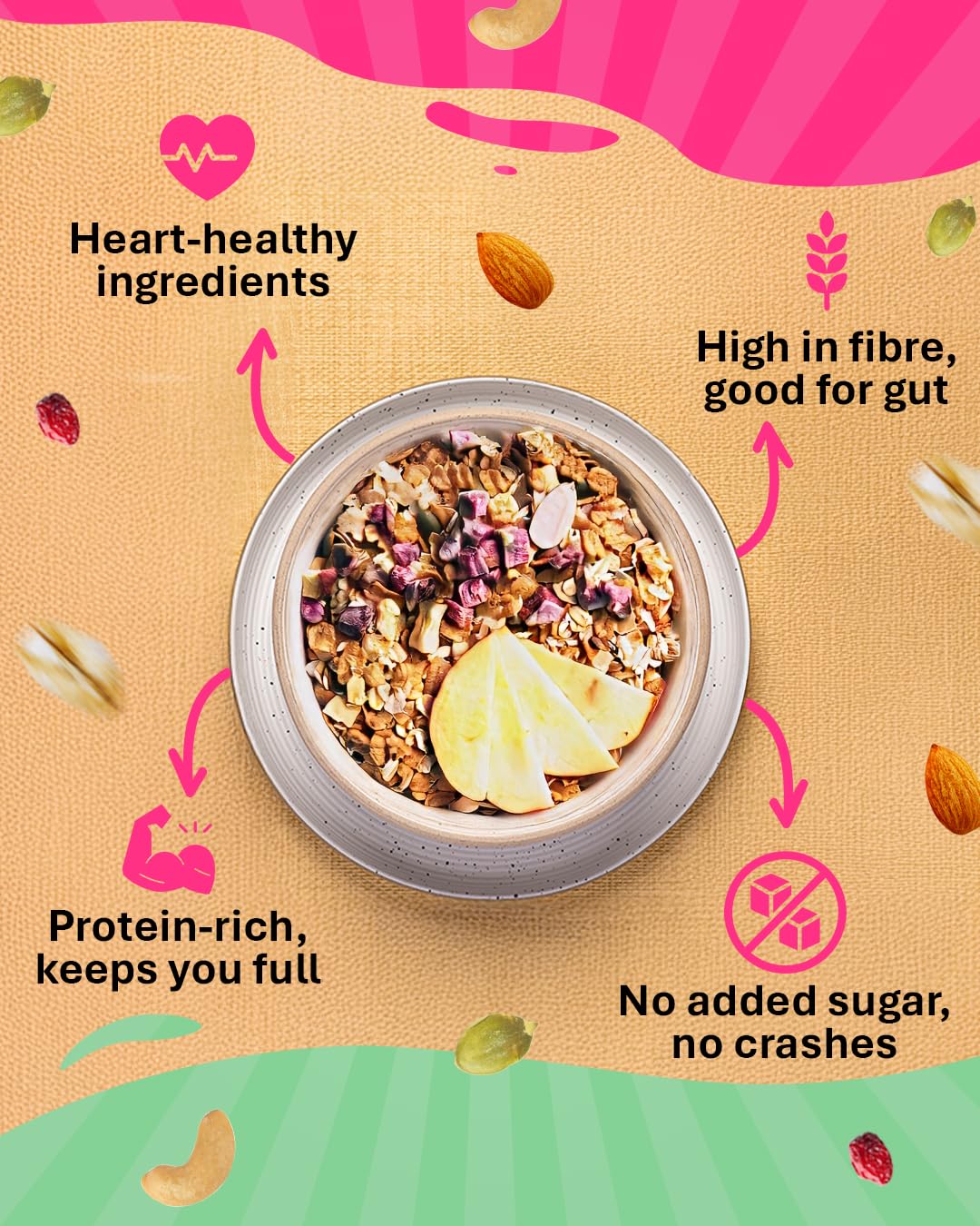 True Elements Muesli No Added Sugar 400gm – view 5