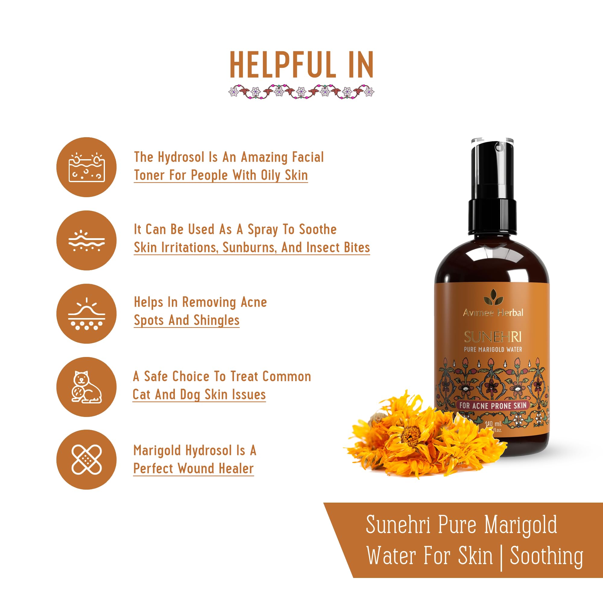 AVIMEE HERBAL Sunehri Pure Marigold Water – view 3