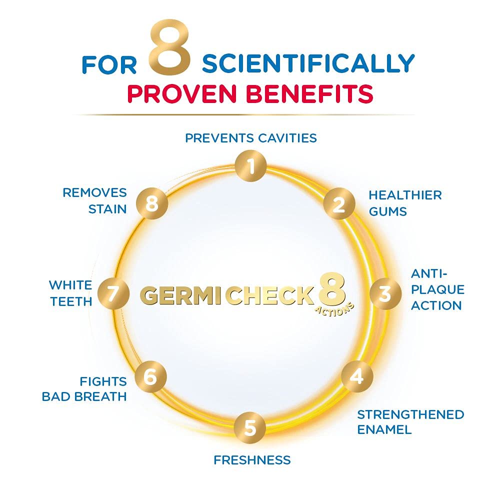 Pepsodent Germicheck 200g 8 Actions, Whole Mouth Toothpaste Fights Teeth, Gum & Tongue Germs, Prevents Cavity, Helps Teeth Whitening & Oral Hygiene – view 6