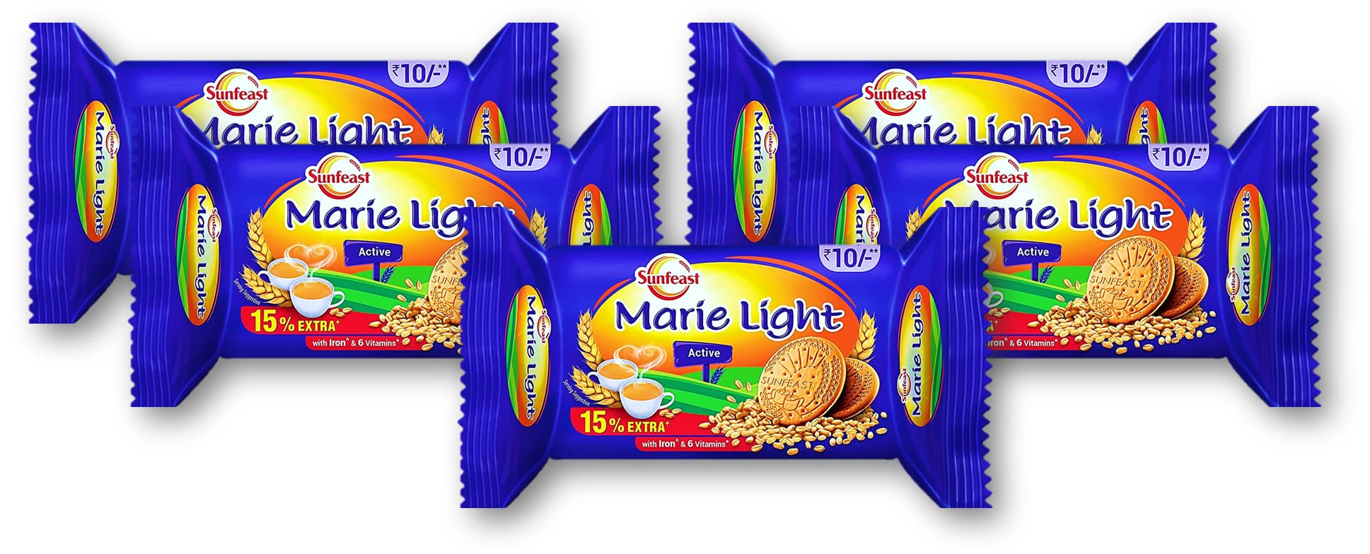 Sunfeast Marie Light Active 71.7g (Pack of 5) Unique – view 1