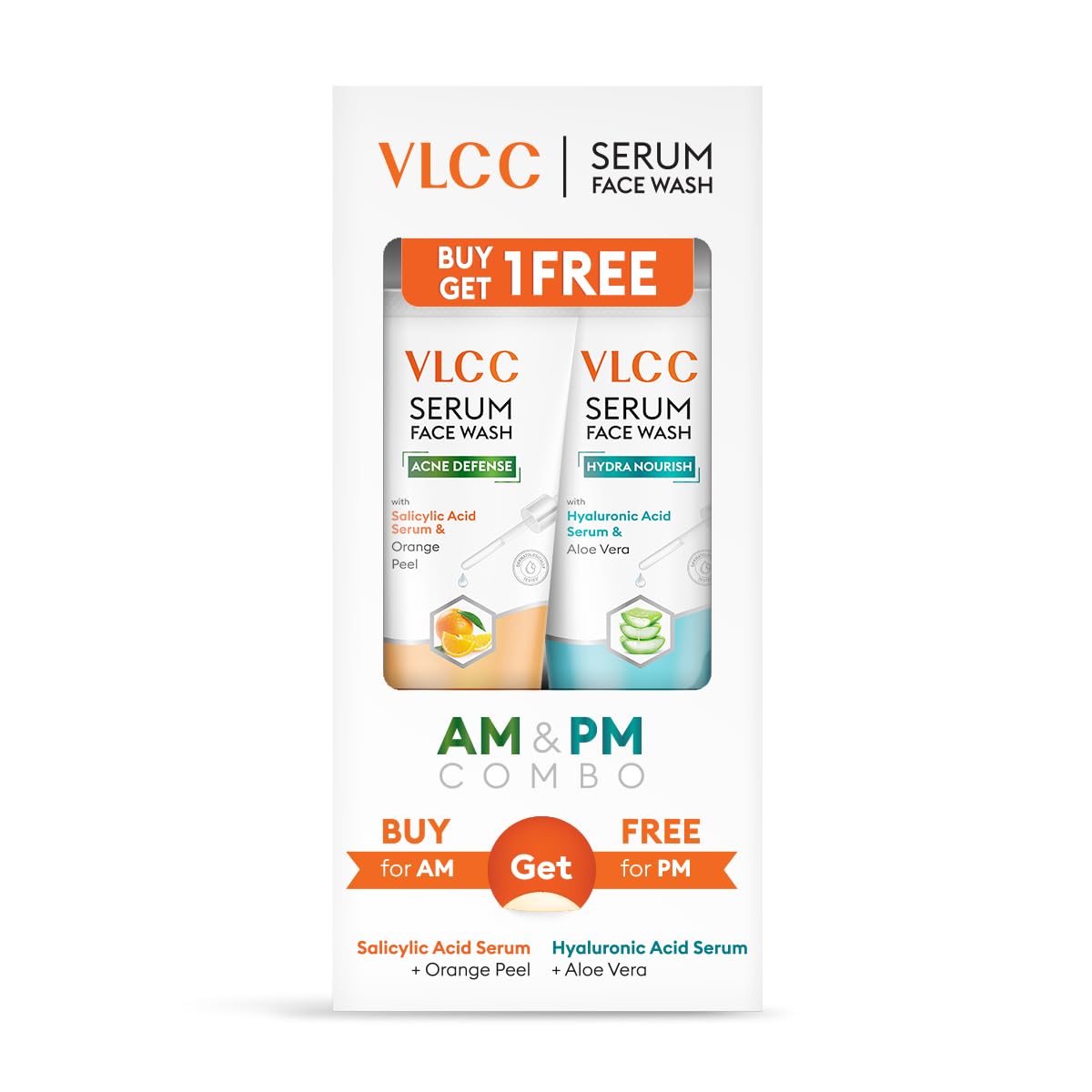 Two VLCC gel face washes for cleansing and hydration