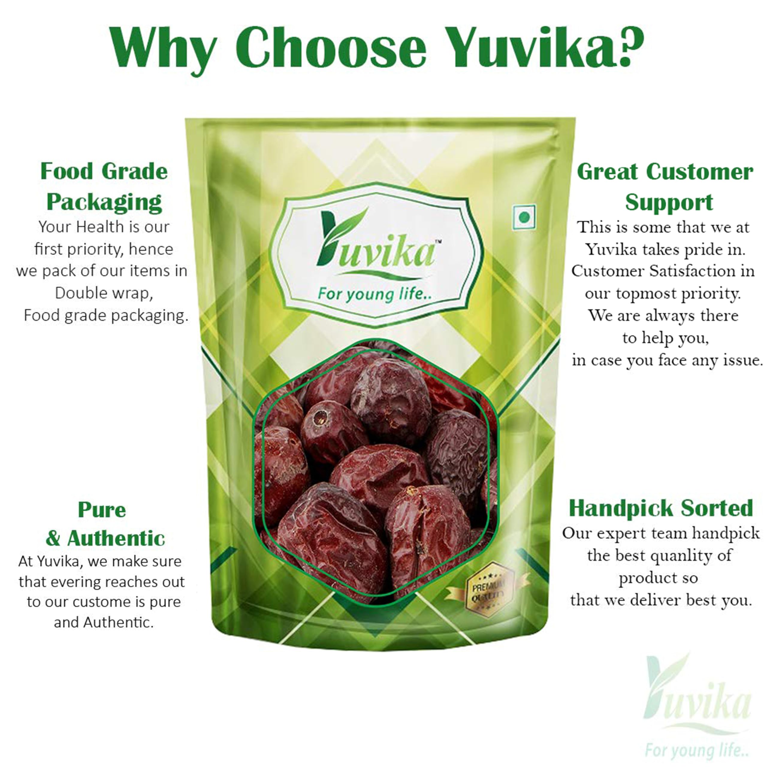 Yuvika Unnab Ber Red - Zizyphus Sativa Gaetn - Jujube 200 Grams – view 3