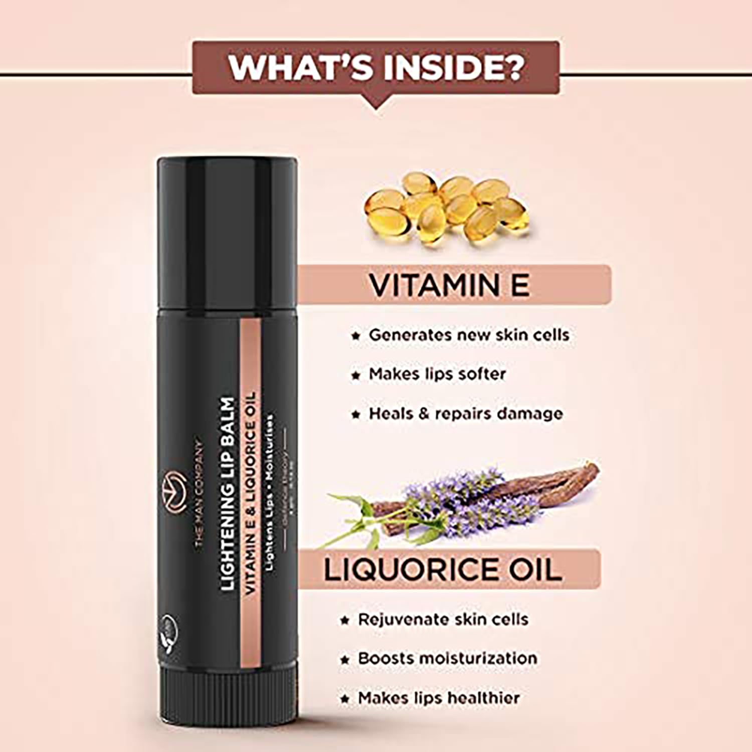 The Man Company Lip Care Combo with Lip Scrub & Lip Balm for Dry & Chapped Lips – view 6