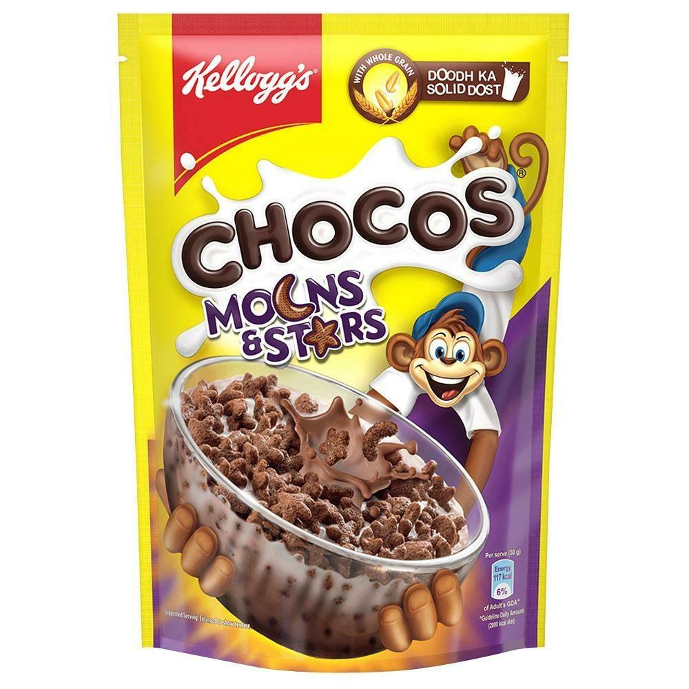 Kellogg's Chocos Moons & Stars multigrain cereal pack 375 g