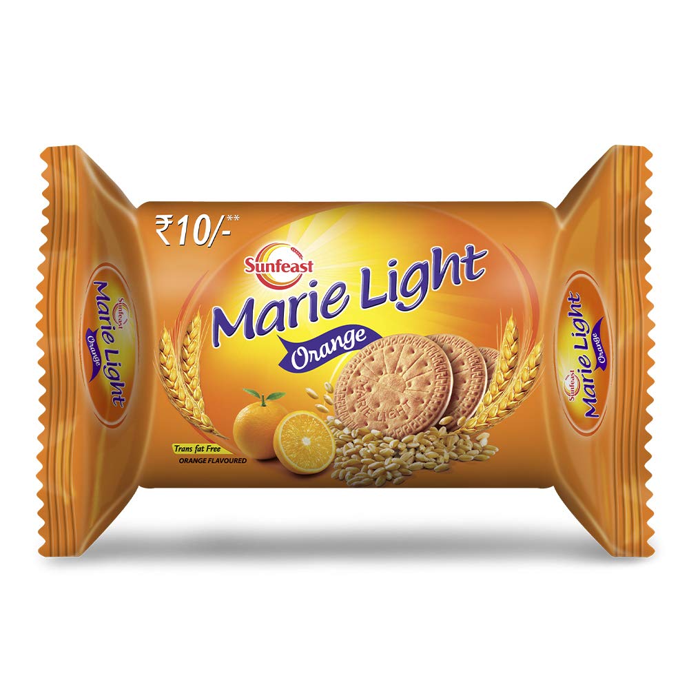 Sunfeast Marie Light Orange biscuits in 75 g pouch