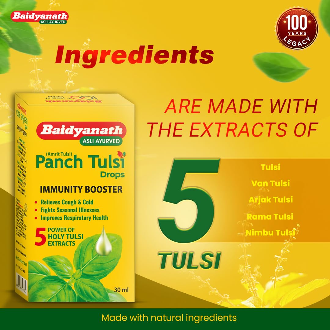 Baidyanath Panch Tulsi Drops - 30 ml – view 3