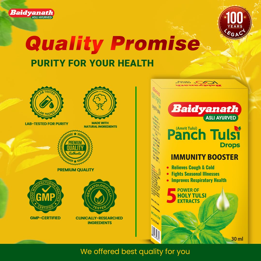 Baidyanath Panch Tulsi Drops - 30 ml – view 5