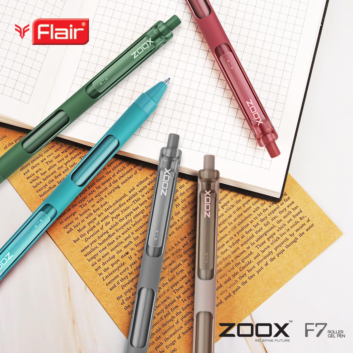 FLAIR Zoox F7 0.7mm Retractable Roller Gel Pen – view 6