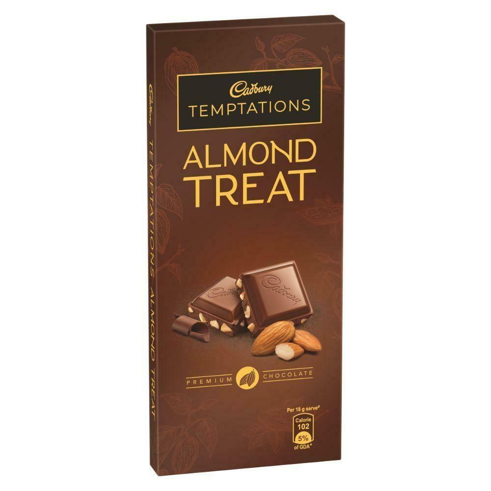 Cadbury chocolate combo with almond treat and Silk milk chocolate bars