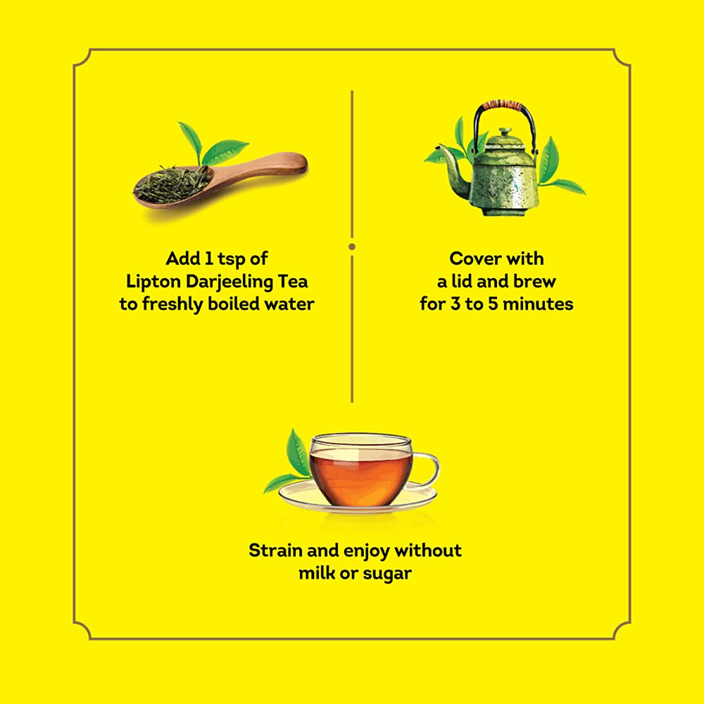 Lipton Darjeeling Long Leaf Loose Tea 500 G Pack, 100% Pure And Authentic Darjeeling Long Leaf Black Tea, 500 Grams – view 8