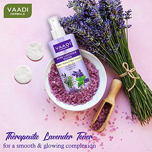 Vaadi Herbals Pvt. Ltd Pack Of 2 Lavender Water -100% Natural & Pure Skin Toner, 250 ml (Pack of 2) – view 5