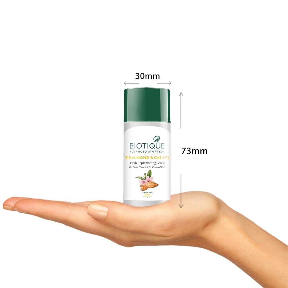 Biotique Bio Almond and Cashew Fresh Replenishing Hair Serum, 40ml – view 4