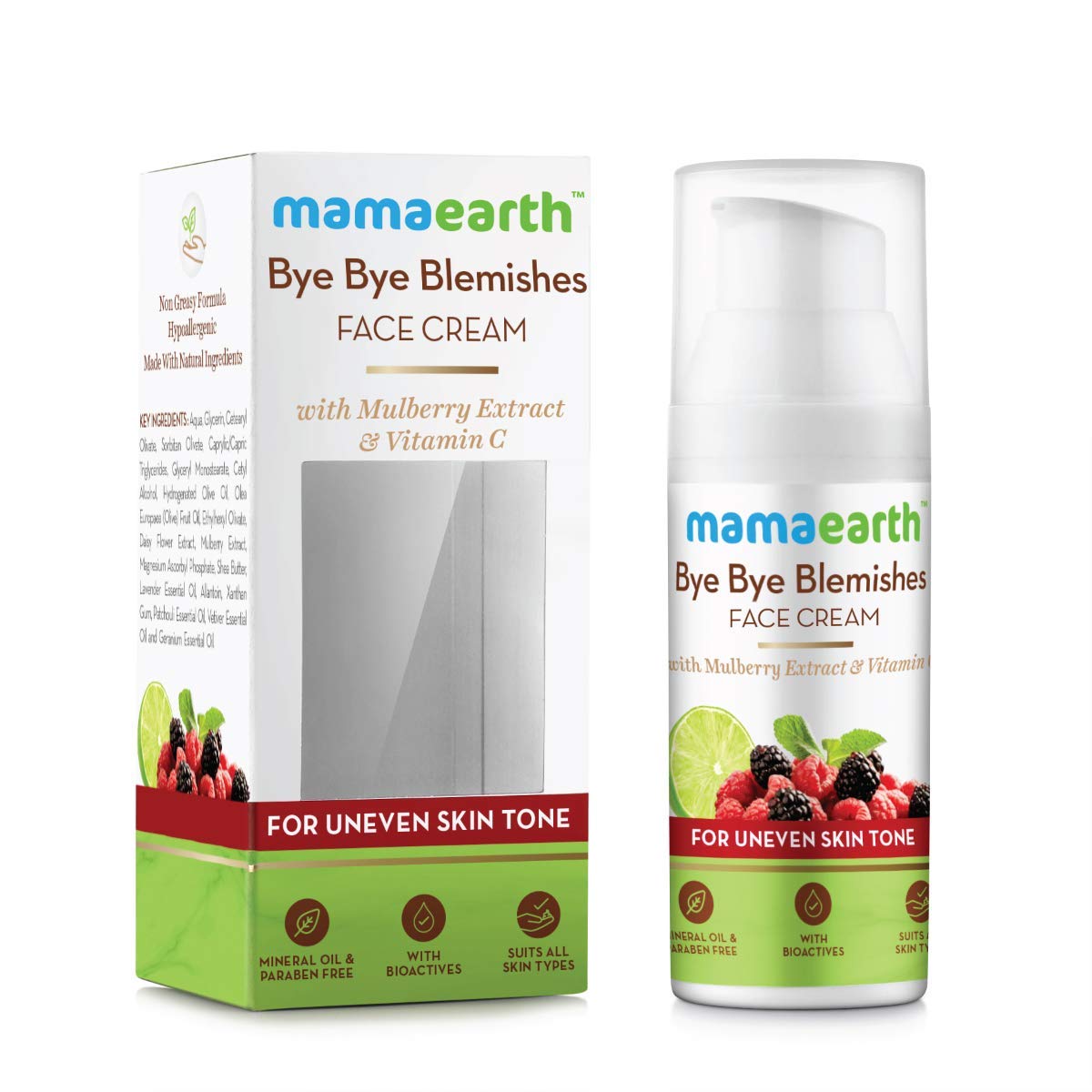 Mamaearth Bye Bye Blemishes Face Cream, For Pigmentation & Blemish Removal, With Mulberry Extract & Vitamin C - 30ml – view 3
