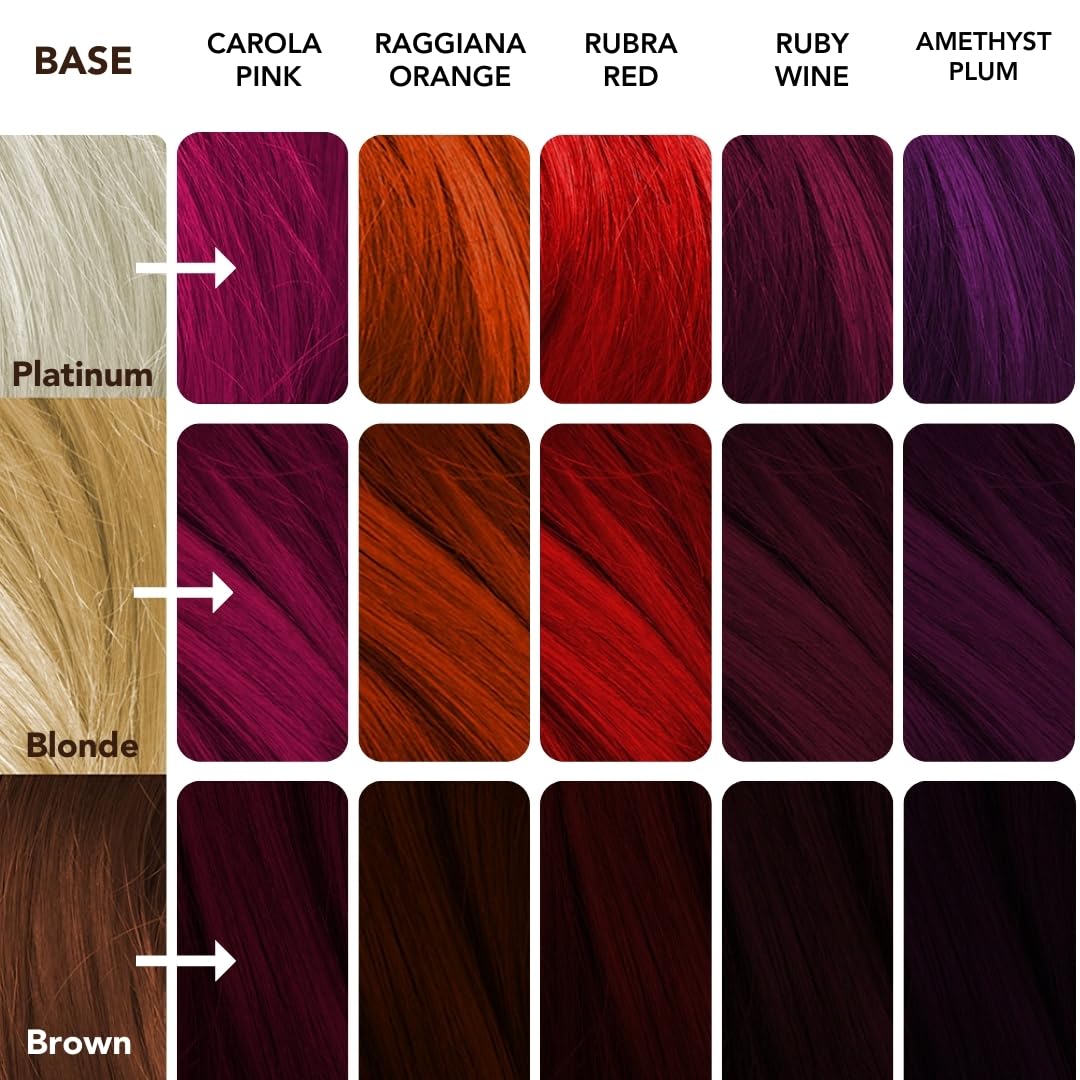Paradyes Warm Hair Color Sample Box (Carola Pink, Ruby Wine, Rubra Red, Amethyst Plum & Raggiana Orange) – view 4
