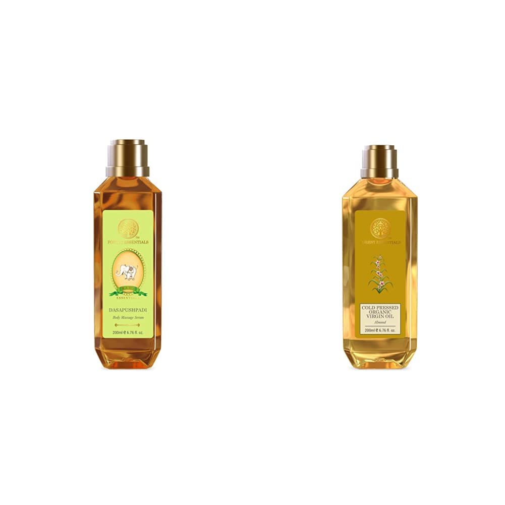 Forest Essentials Dasapushpadi serum with cold pressed almond oil
