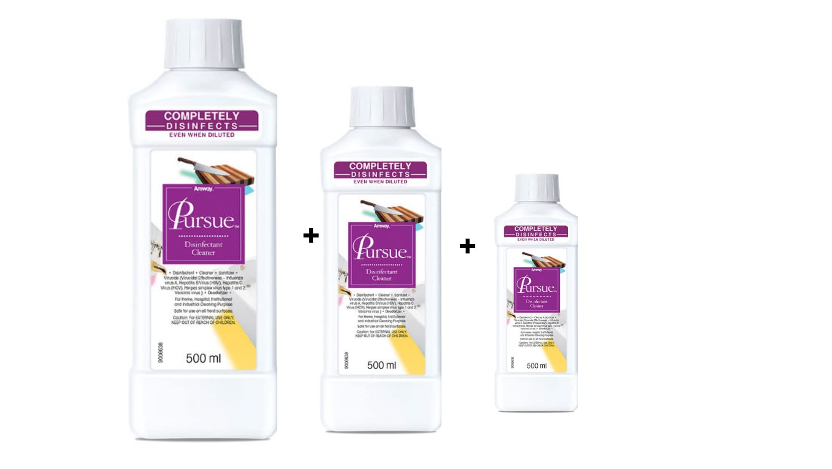 Amway Pursue 500 ml unscented disinfectant liquid cleaner bottle