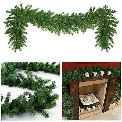 Forty Wings 9 Ft/Feet Green Pine Christmas Tinsel Christmas Garlands Ribbon for New Year Xmas Gifts Ornaments, String Garlands, Home Office Railing Decor – view 5