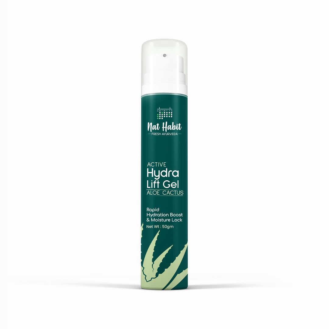 Nat Habit aloe cactus hydrating face gel bottle front view