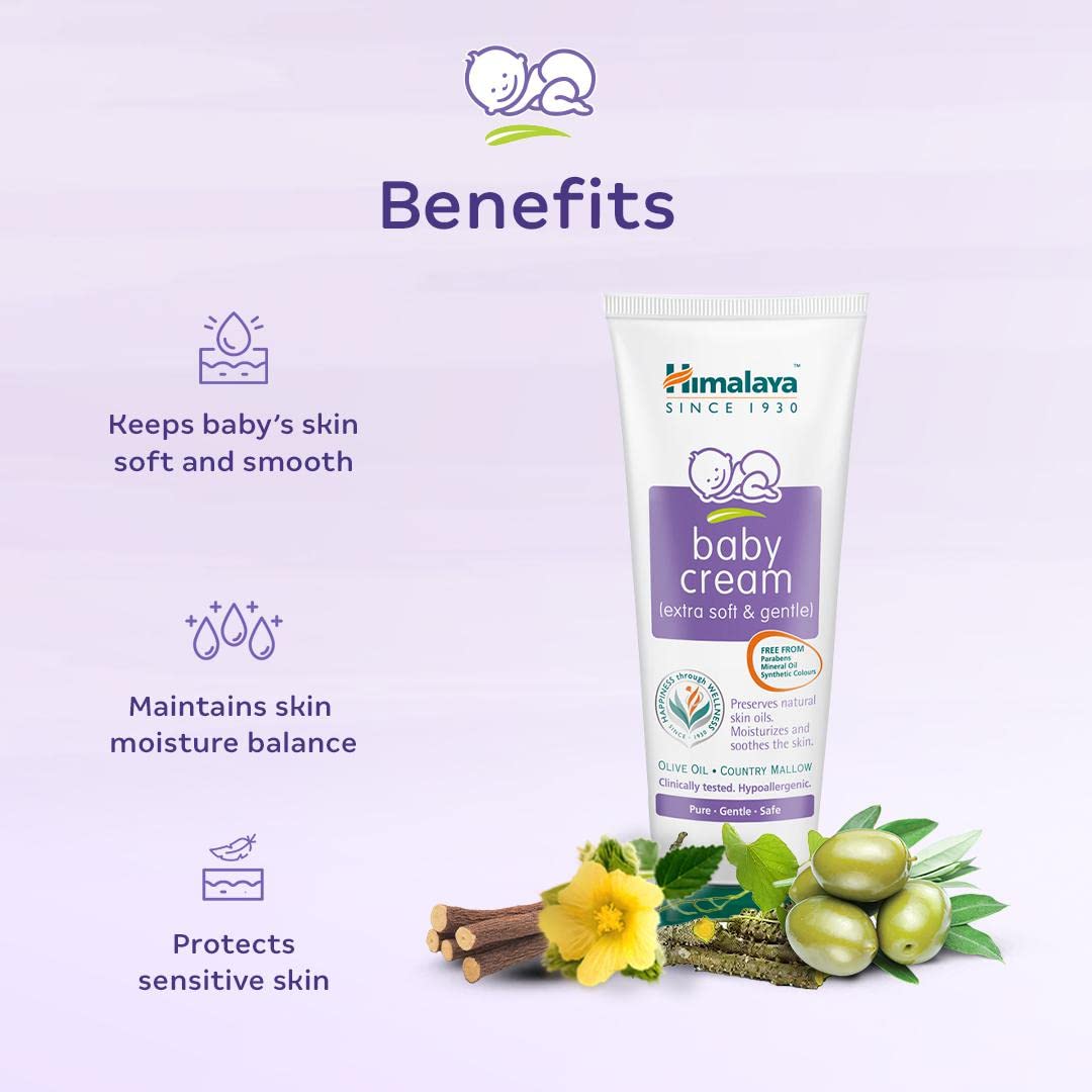 Himalaya Baby Cream, Face Moisturizer & Day Cream, For Dry Skin 200ml – view 4