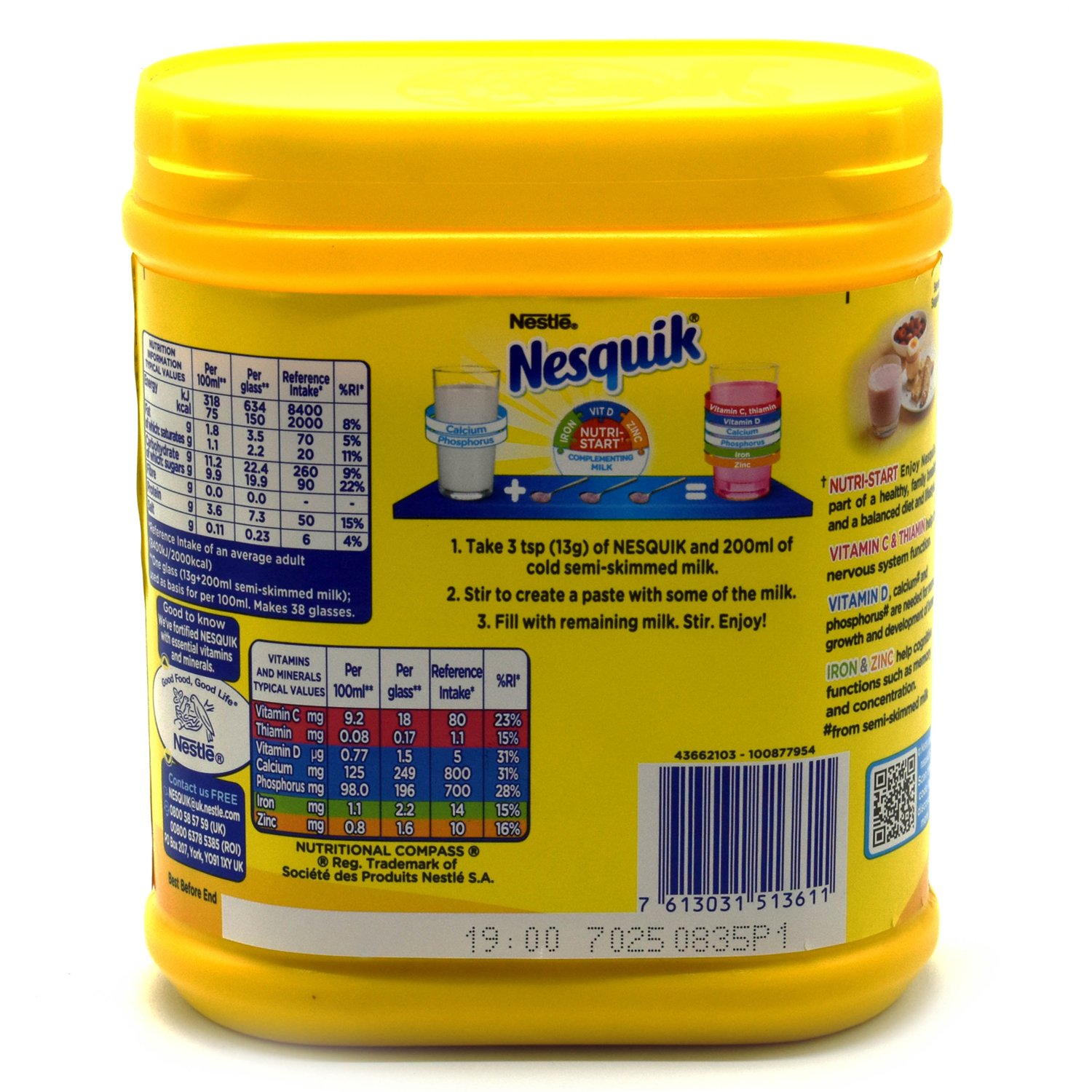 Nestle Nesquik Complementing Milk, Strawberry Flavour - 500g – view 4
