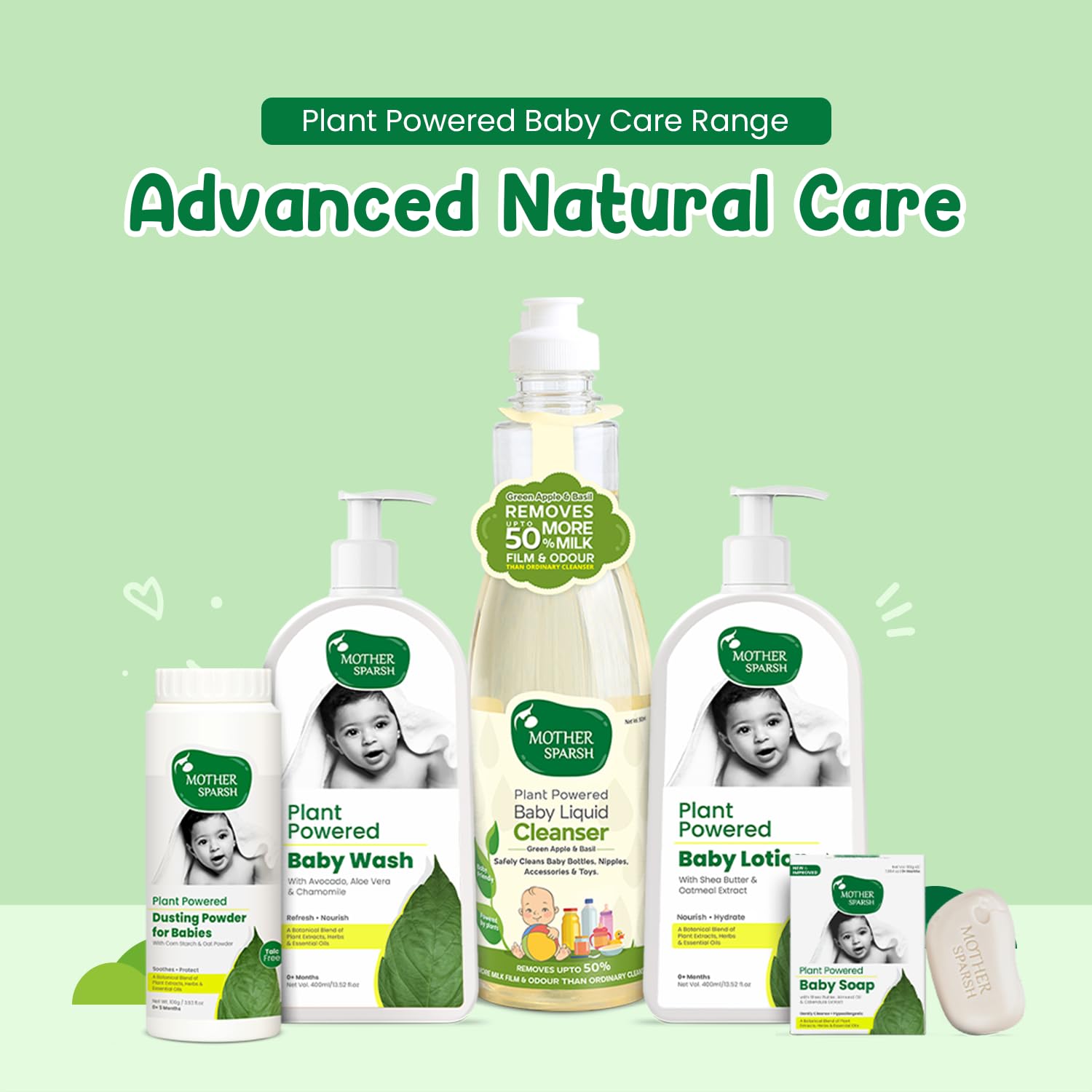Mother Sparsh Natural Baby Liquid Cleanser (Powered by Plants) Cleanser for Baby Bottles, Nipples, Accessories and Toys, Refill Pack (1L) – view 4