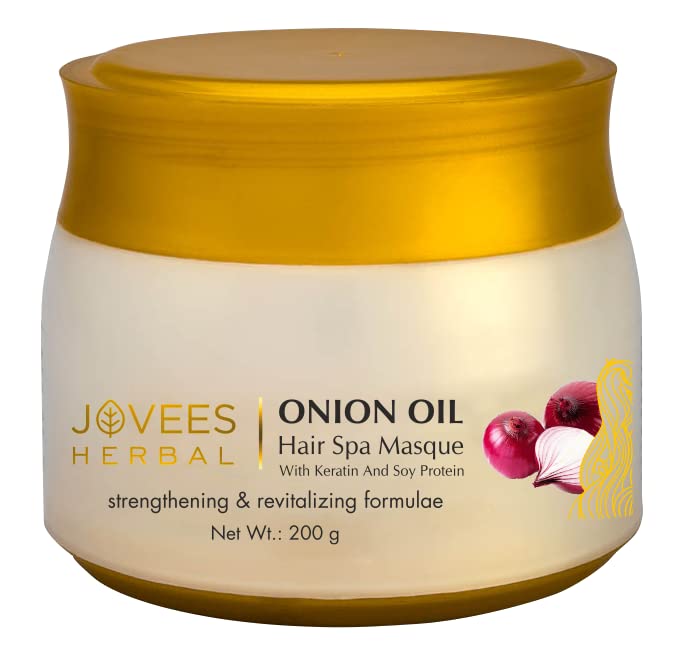 Jovees Herbal onion oil hair spa masque in 200g jar
