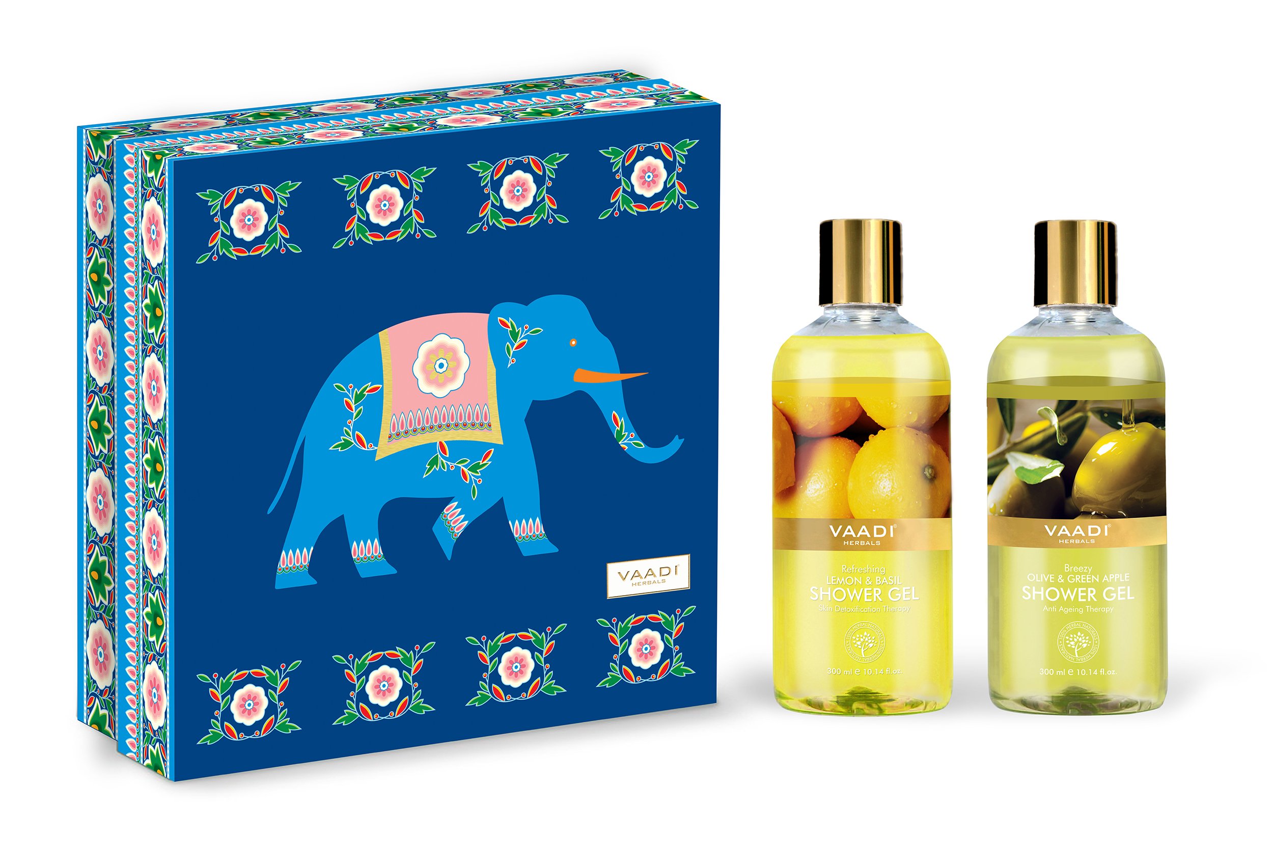 Fresh Springs shower gel gift set from Vaadi Herbals