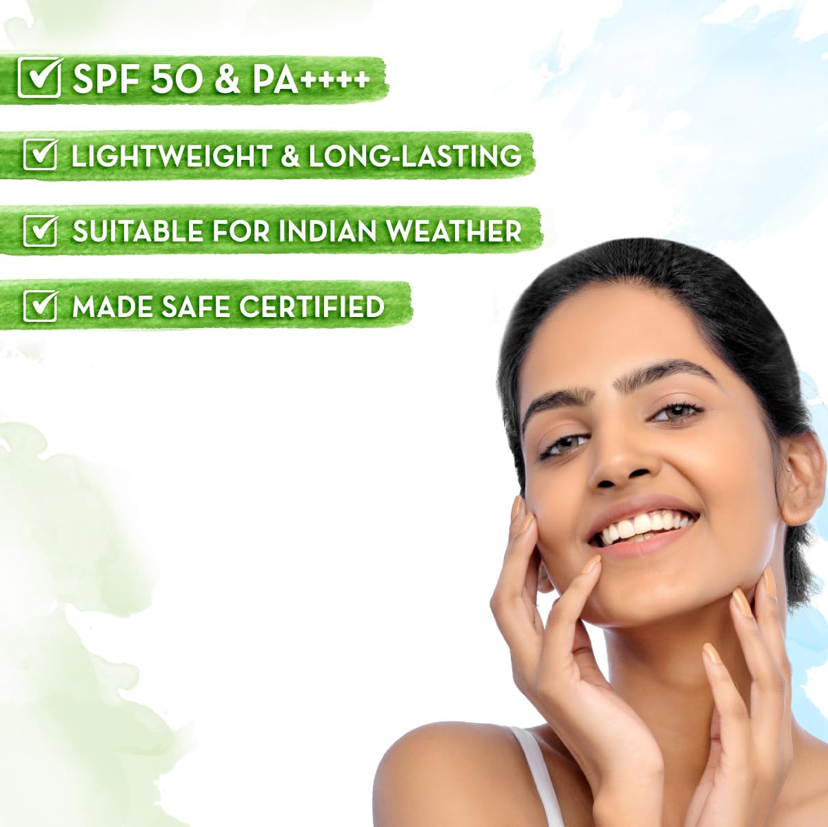 Mamaearth Ultra Light Indian Sunscreen For All Skin Types With Carrot Seed, Turmeric And Spf 50 Pa+++ - 80Ml, Pack Of 1 – view 3
