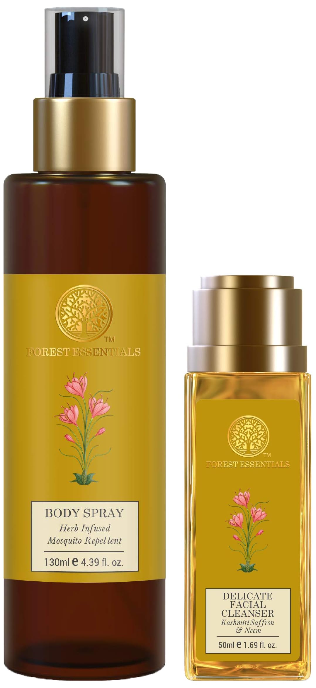 Forest Essentials citronella body spray with facial cleanser combo