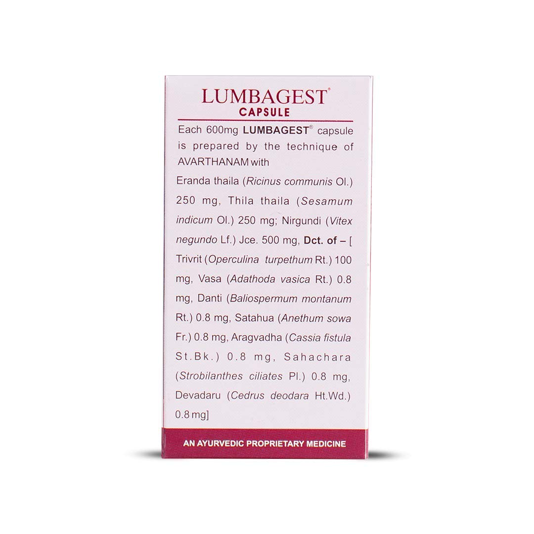 Kerala Ayurveda Lumbagest Capsule- 100 Count – view 3