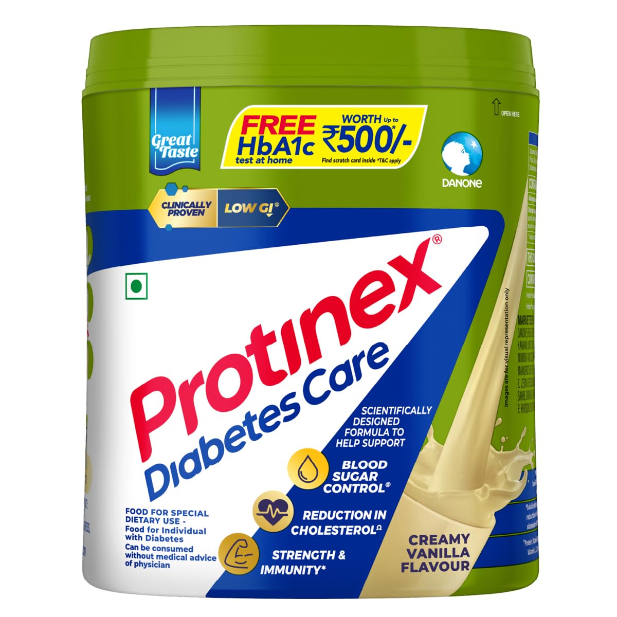 Protinex Diabetes Care vanilla nutrition drink powder in 400 g jar