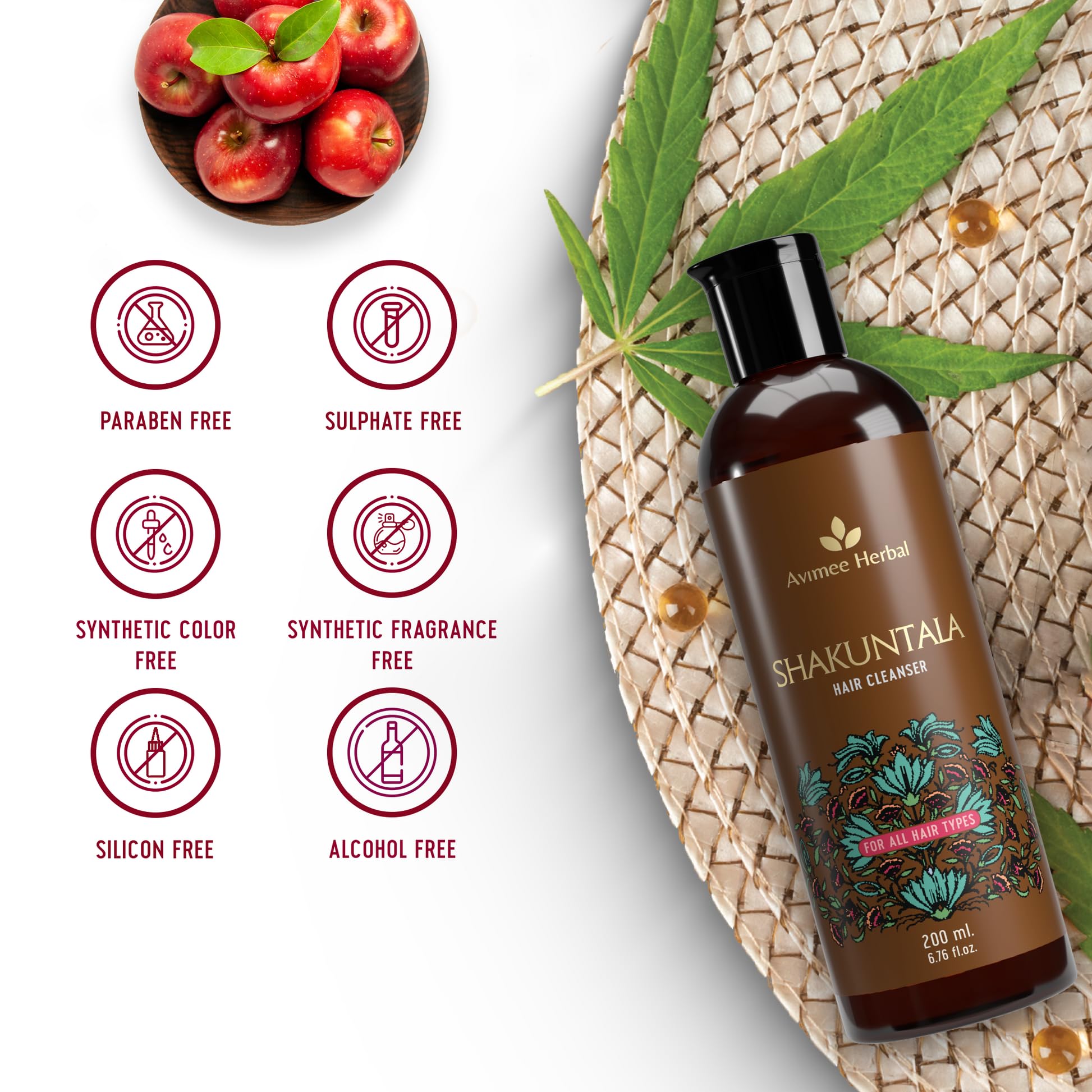 Avimee Herbal Shakuntala Hair Cleanser Shampoo For Daily Use – view 3