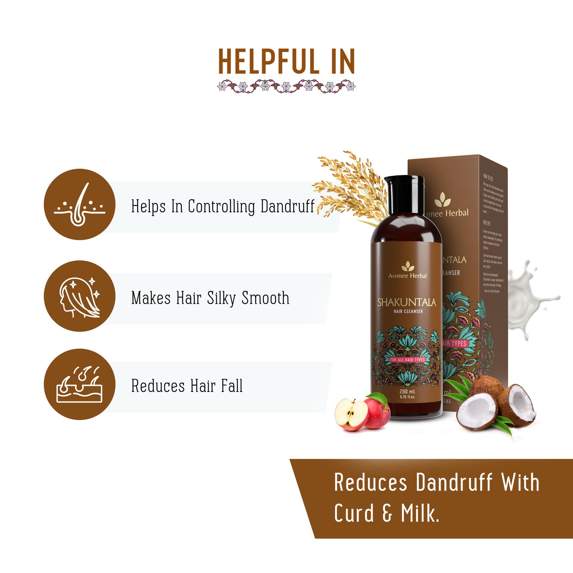 Avimee Herbal Shakuntala Hair Cleanser Shampoo For Daily Use – view 4