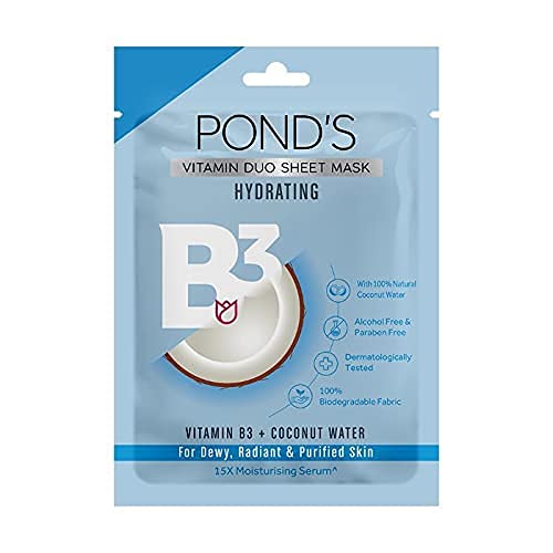 POND'S 25 ml hydrating sheet mask sachet with coconut formula