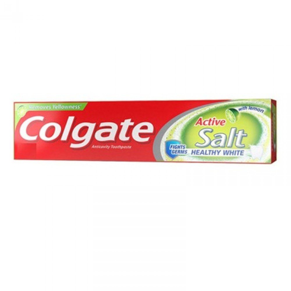 Colgate lemon toothpaste three tube pack with Active Salt