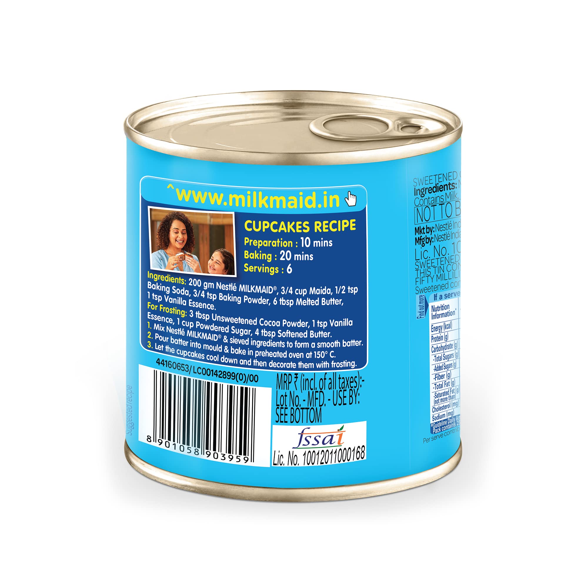 Milkmaid Nestle Tin, 380G/400G (Weight May Vary), Liquid – view 2