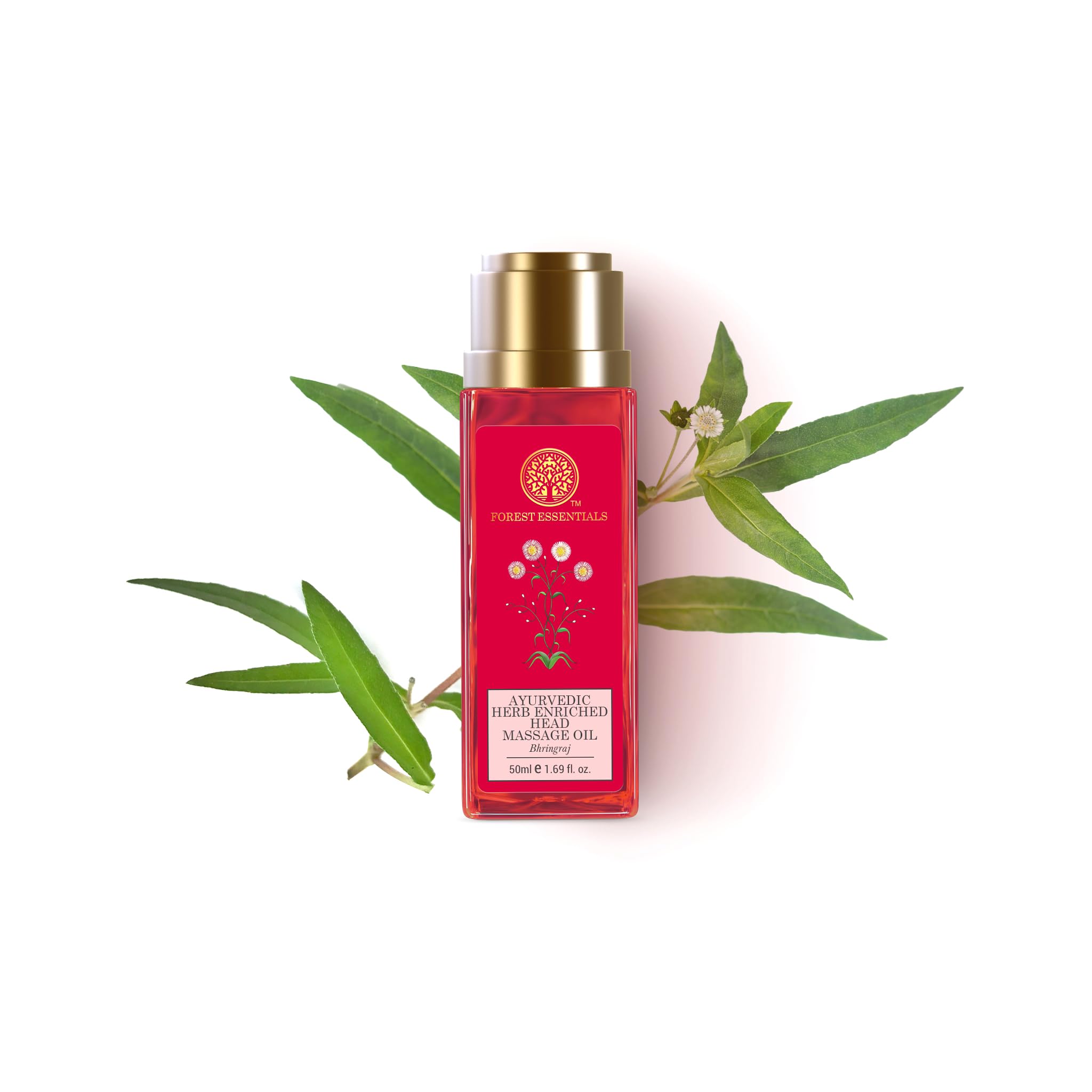 Forest Essentials Travel Size Ayurvedic Herb Enriched Head Massage Oil Bhringraj – view 2