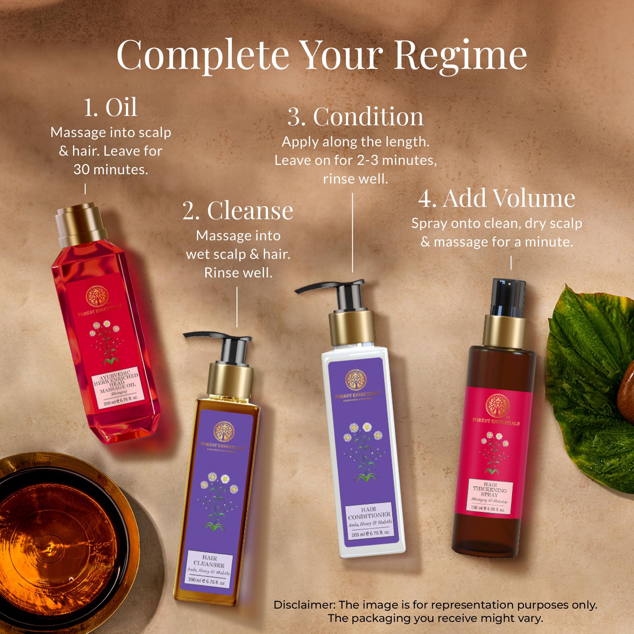 Forest Essentials Travel Size Ayurvedic Herb Enriched Head Massage Oil Bhringraj – view 5
