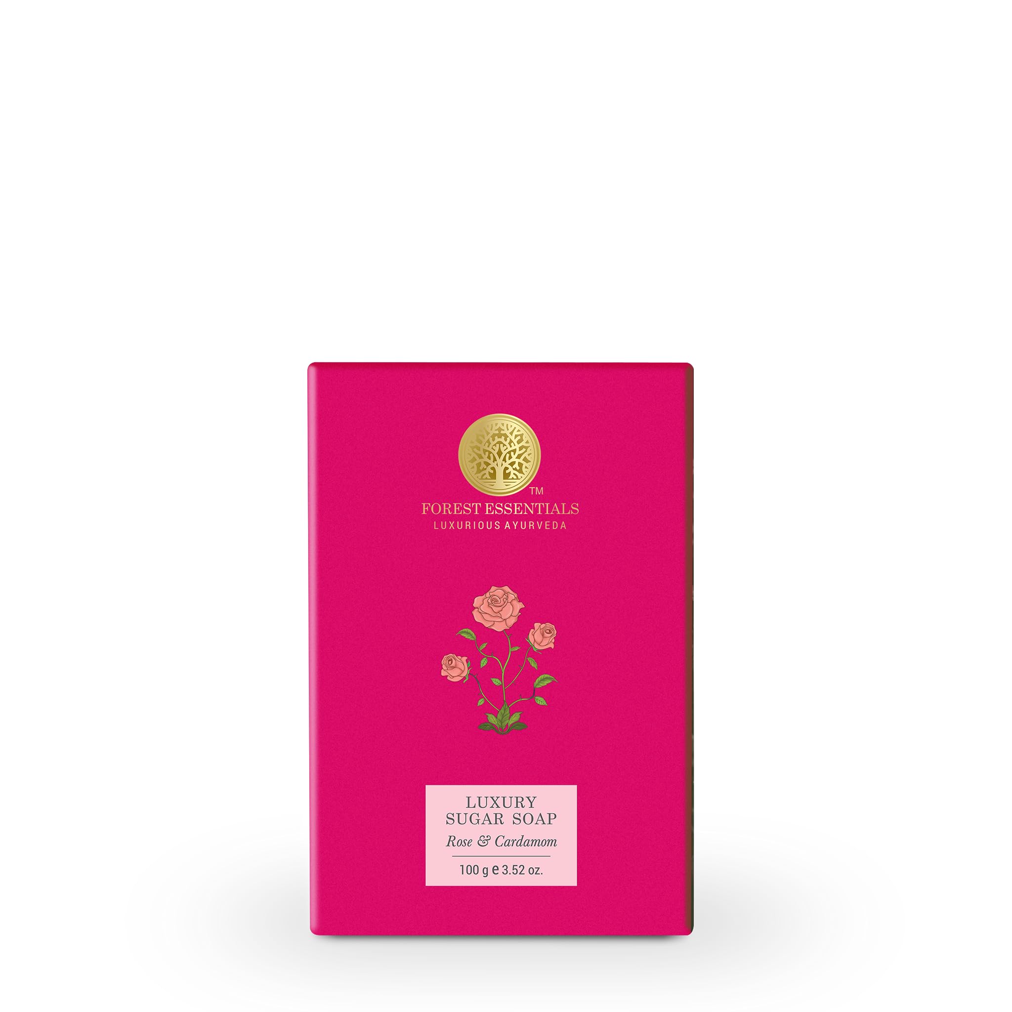 Forest Essentials Luxury Sugar Soap Oudh & Green Tea & Forest Essentials Luxury Sugar Soap Rose & Cardamom Ayurvedic Luxury Handmade Soap Combo – view 2