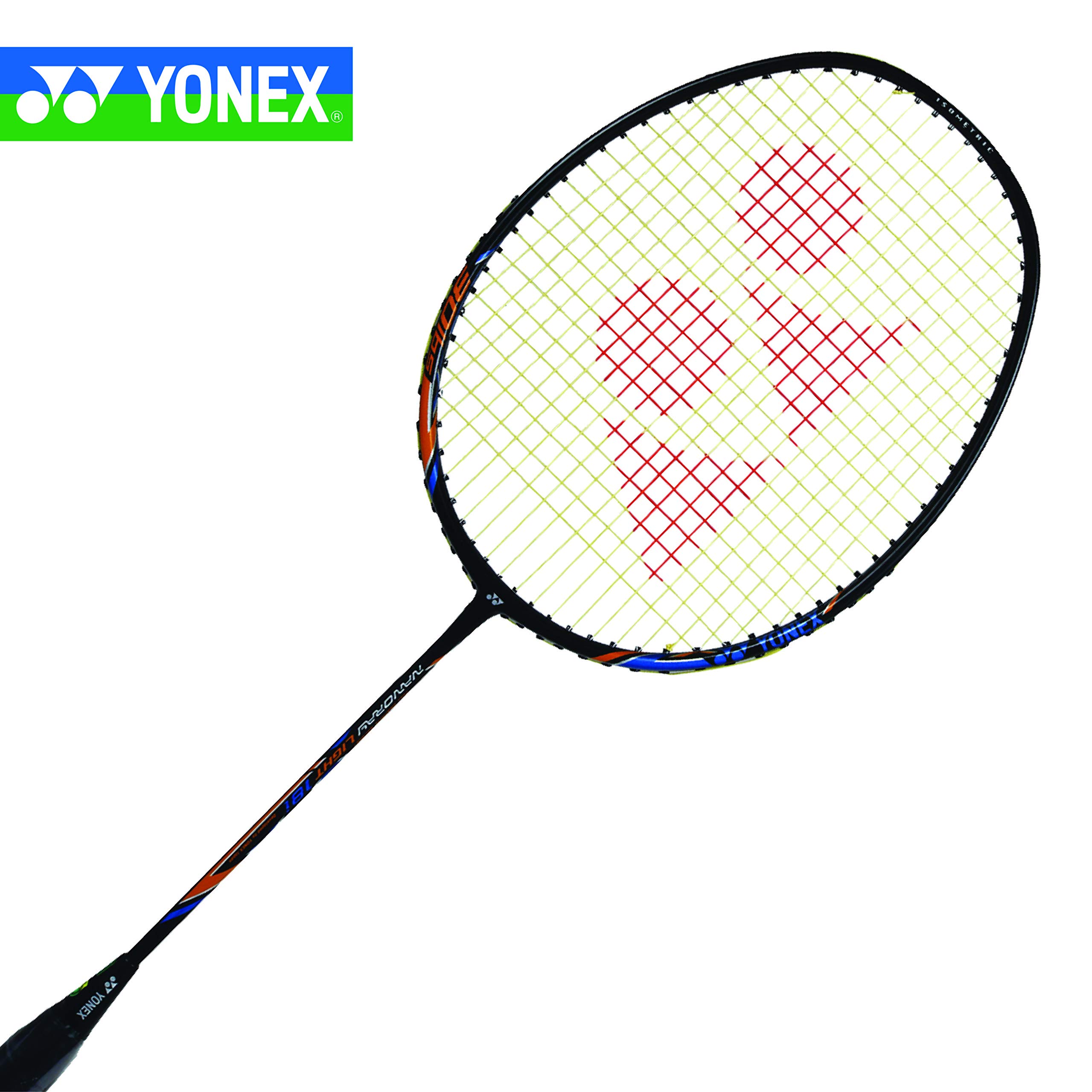 Yonex Nanoray Light 18i Graphite Badminton Racquet With Free Full Cover (77 Grams, 30 Lbs Tension, Black) – view 9