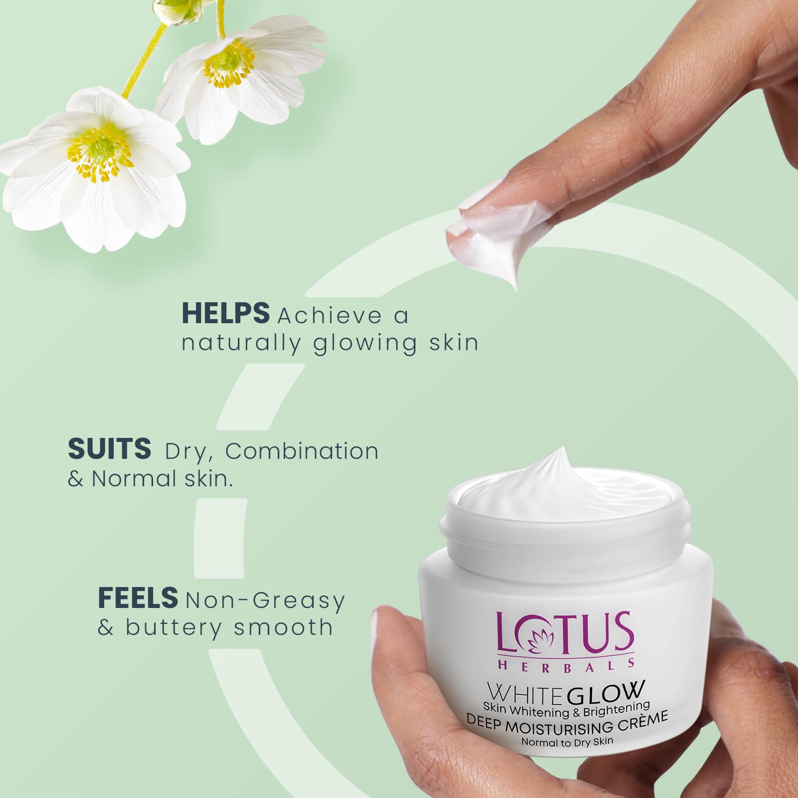 Lotus Herbals WhiteGlow Deep Moisturising Face Cream – view 5