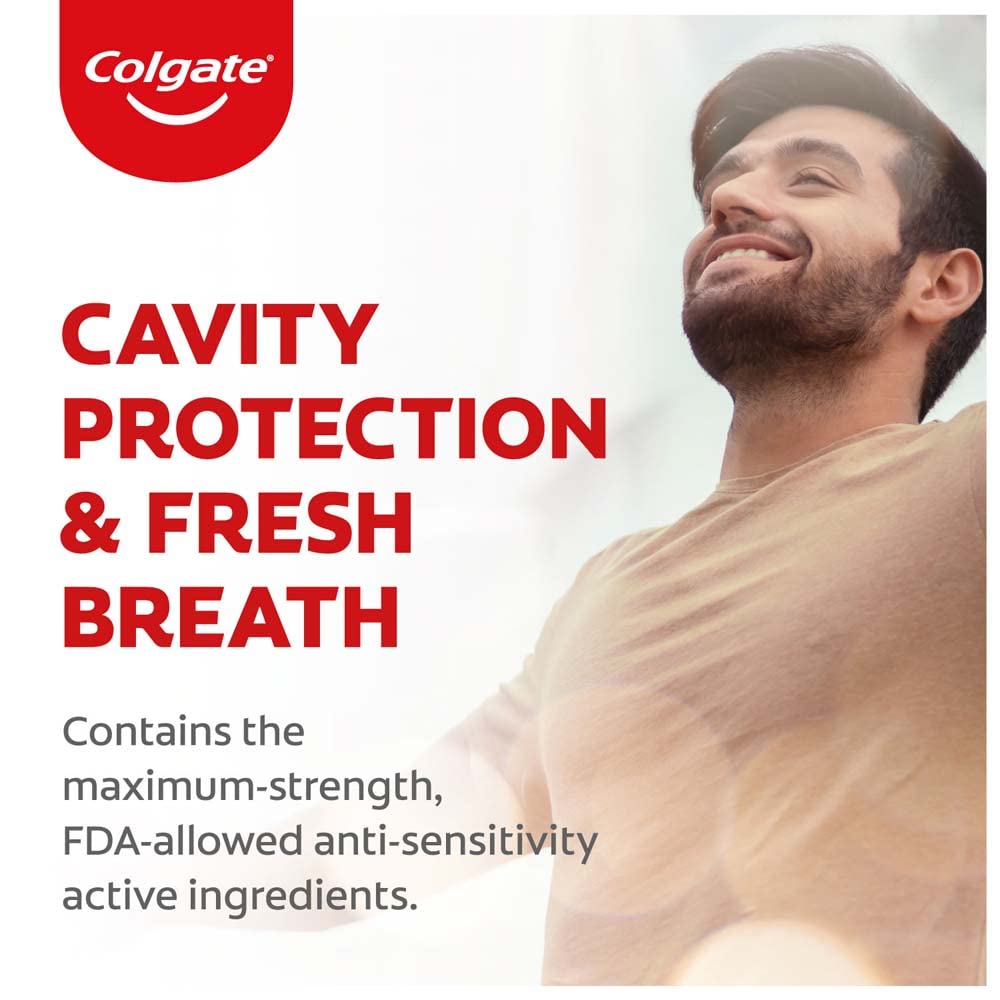 Colgate Sensitive Everyday Protection Toothpaste, Twin Pack Of 160g (80g X 2), Specifically Developed For Sensitive Teeth & Healthy Gums, Colgate Toothpaste For Prevention Of Cavities & Plaque – view 4