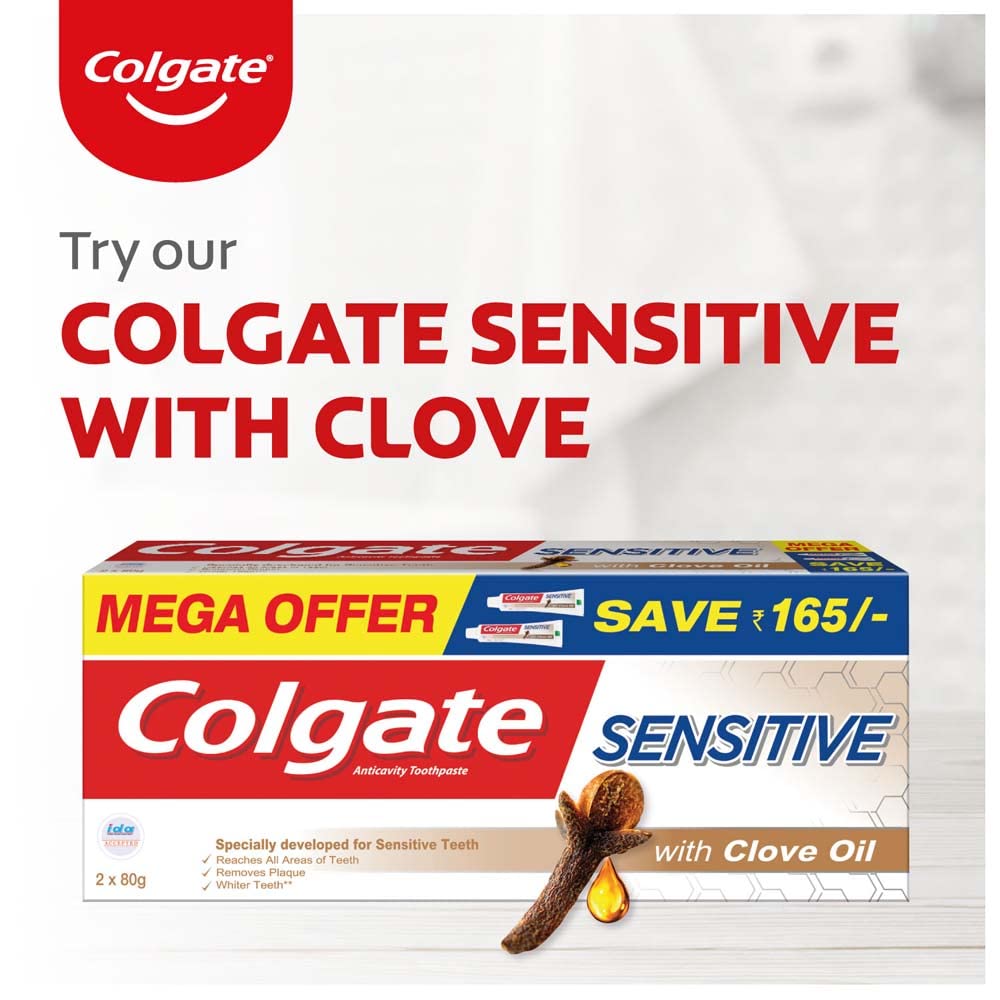 Colgate Sensitive Everyday Protection Toothpaste, Twin Pack Of 160g (80g X 2), Specifically Developed For Sensitive Teeth & Healthy Gums, Colgate Toothpaste For Prevention Of Cavities & Plaque – view 7