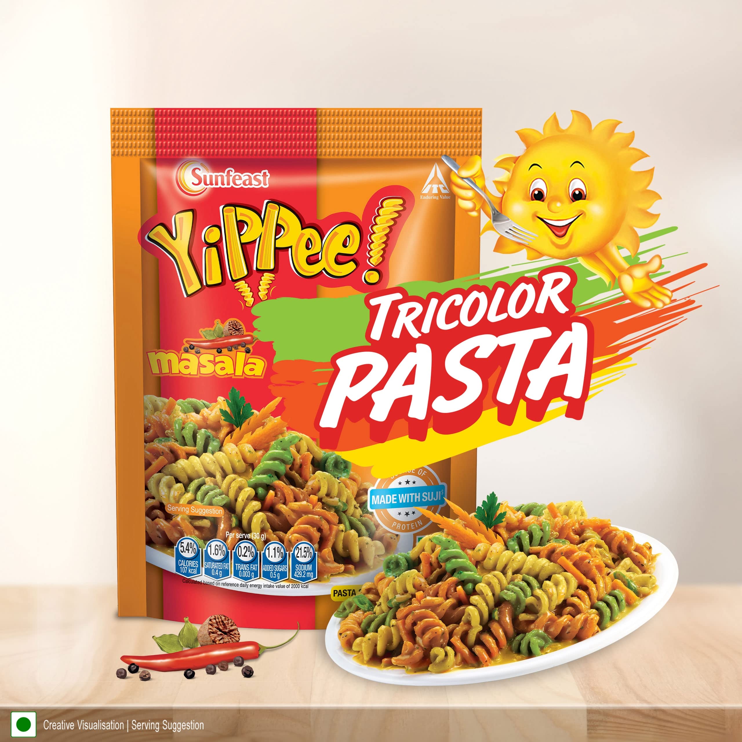 Sunfeast YiPPee! Tricolor Pasta – view 3