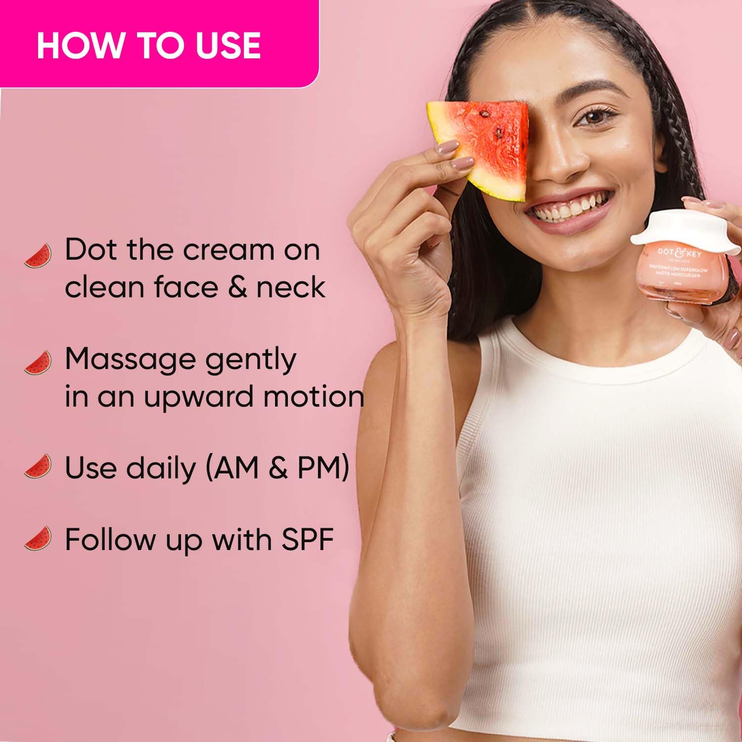 DOT & KEY Watermelon Superglow Matte Oil Free Moisturizer For Face With Watermelon Extracts – view 4