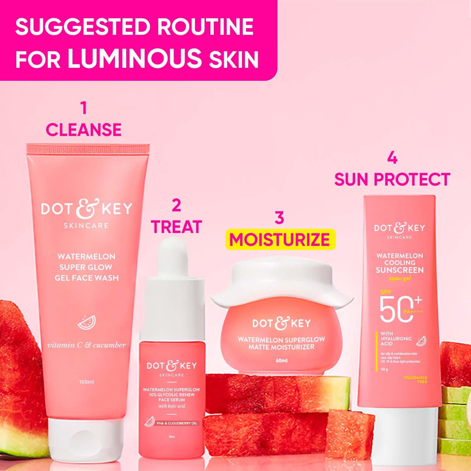 DOT & KEY Watermelon Superglow Matte Oil Free Moisturizer For Face With Watermelon Extracts – view 6