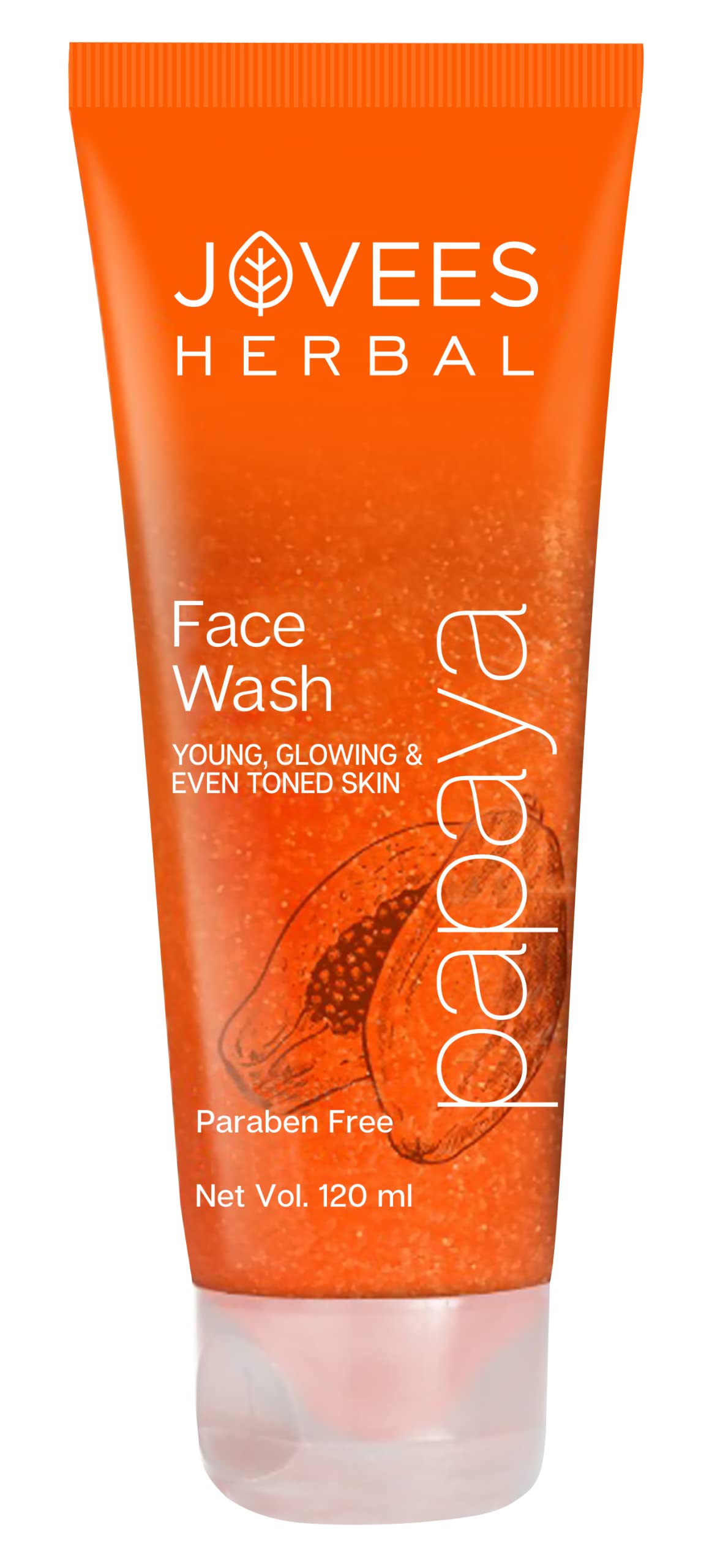 Jovees papaya face wash gel tube for glowing, clear skin
