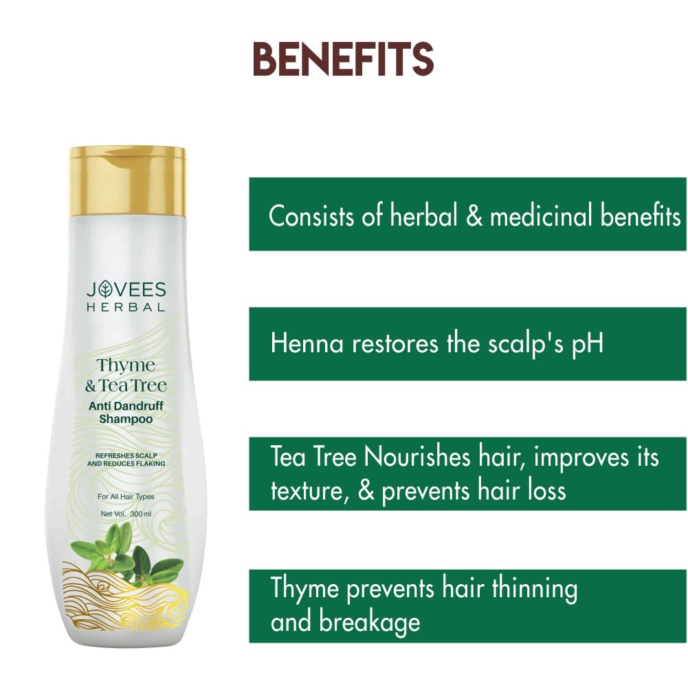 Jovees Herbal Thyme & Tea Tree Anti Dandruff Shampoo – view 6
