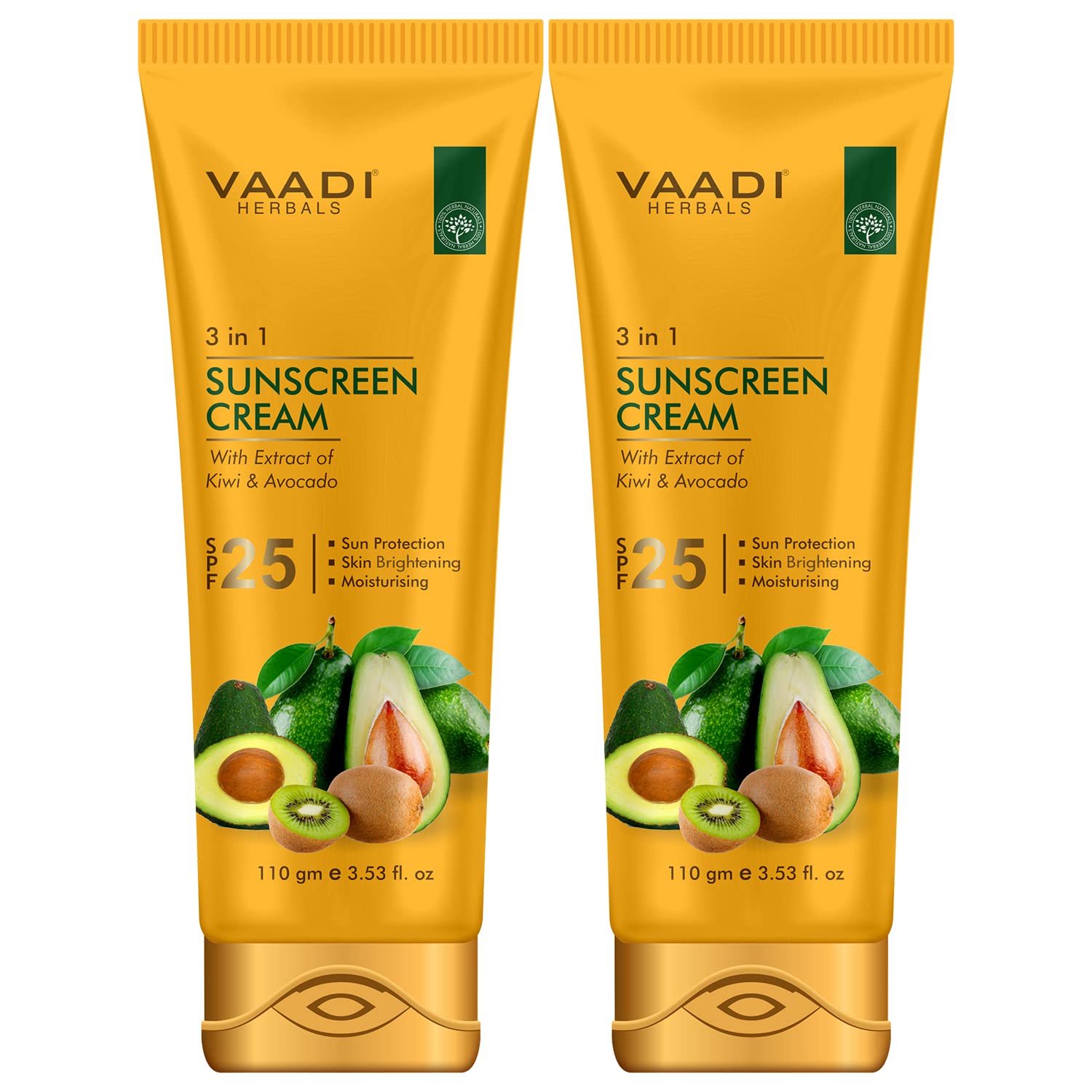 Vaadi Herbals Sunscreen Cream SPF 25 pack of 2